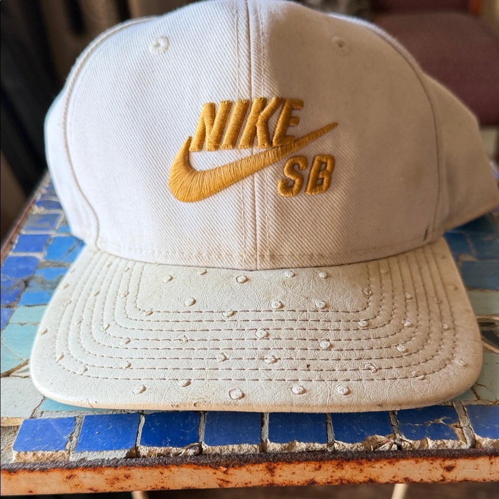 Nike SB Cream and Gold Hat